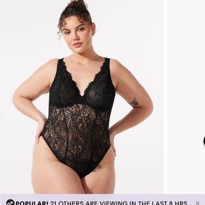 Romantic Corded Lace Underwire Teddy